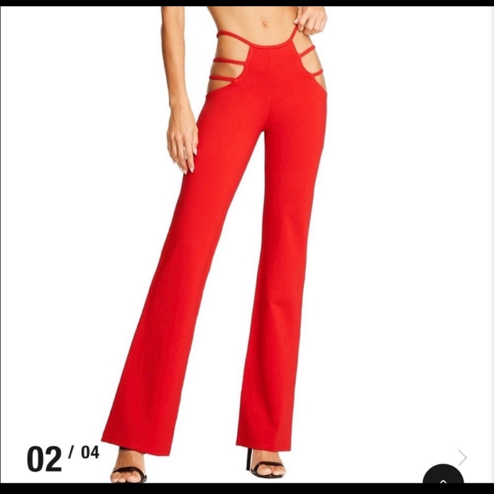 I AM GIA lucid red pants